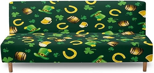 Miniatura 13 de Fundas para sofá cama con estampado de vaca marrón girasol con bandas elásticas para el hogar, sala de estar, fácil de instalar, antideslizante,