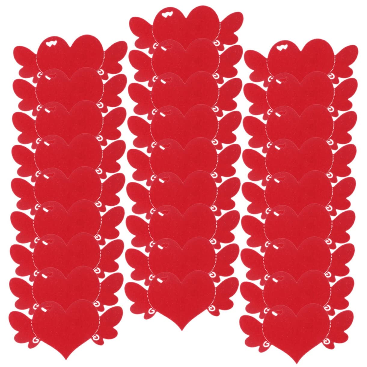 STOBOK 200stücke Herzförmige Grußkarten Blanko Karten Für Valentinstag Bastelprojekte Dekoration Und Kreative Wunschkarten Rot Für Persönliche Nachrichten