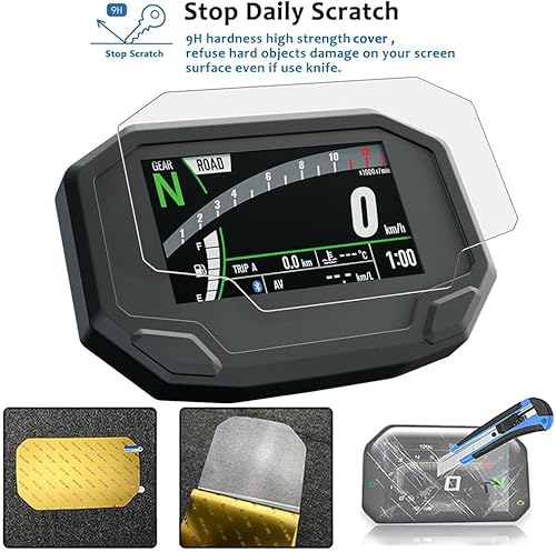 Miniatura 4 de Screen Protector For K&awasaki Z900 Z 900 Z650 Ninja 650 2019 2020 2021 Motorcycle Accessories Cluster Scratch Protection Film Screen Protector