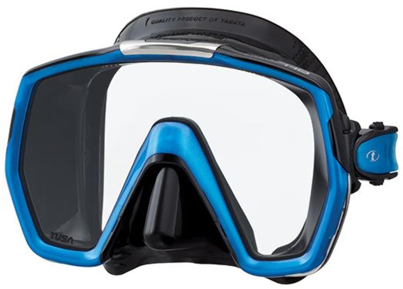 Tusa Freedom HD – Maschera sub subacquea snorkeling, Nero/Arancione