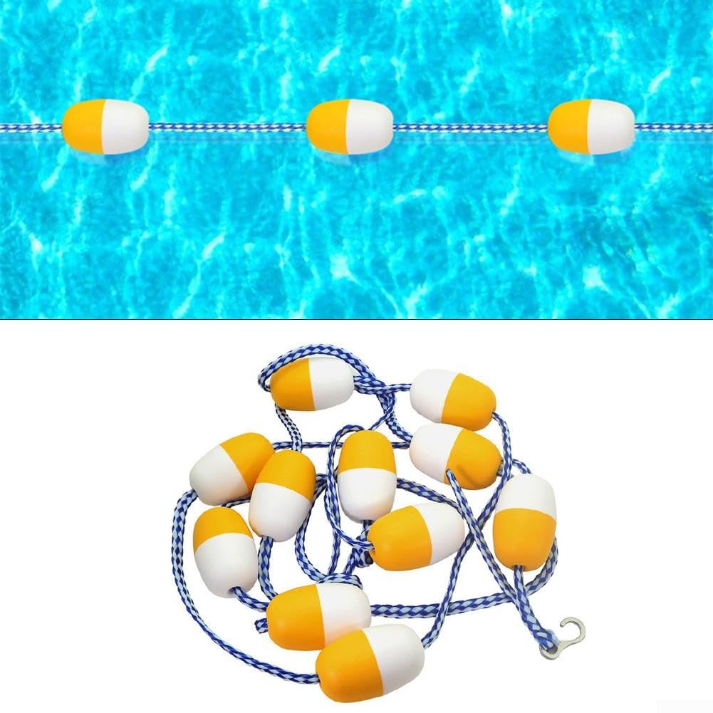Cuerda Flotante Piscina 5m Nylon Boyas 7cm