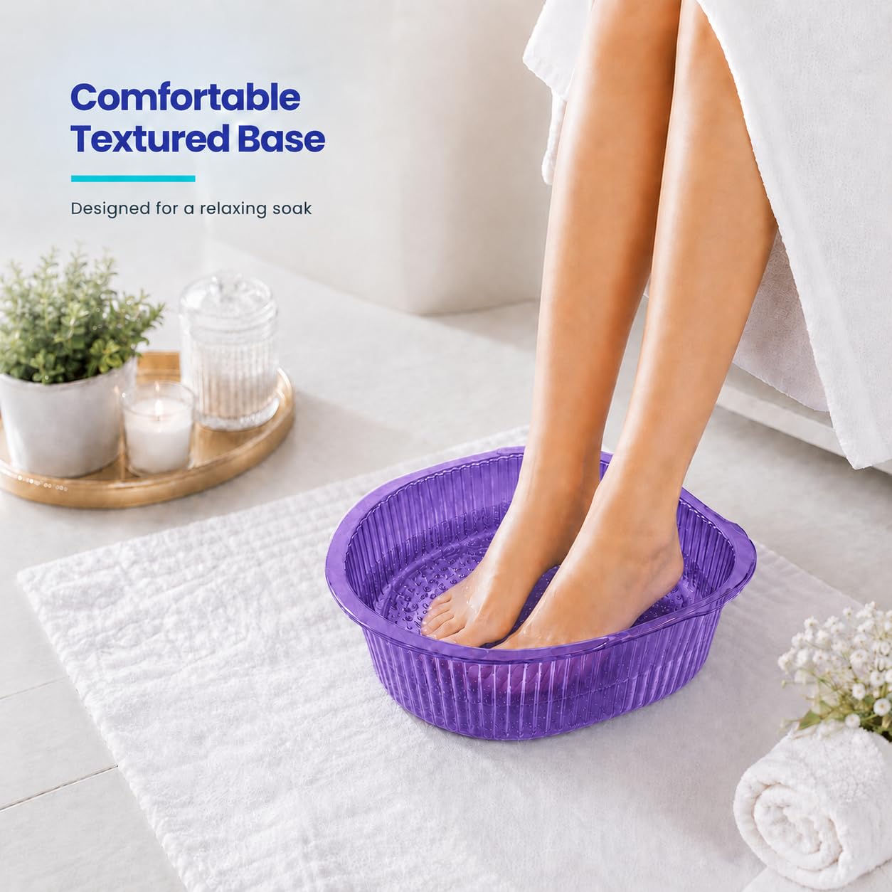 ForPro Universal Disposable Pedi Bath Liners, 50% Thicker Plastic