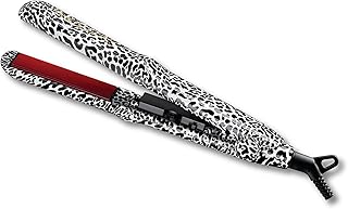 Red by Kiss 1" Designer Series Ceramic Styler Flat Iron – 450°F Max Heat, Variable Heat Control, 1 Inch Flat Iron for Soft & Silky Hair, 360° Swivel Cord, Frizz-Free, Professional Styling Tool