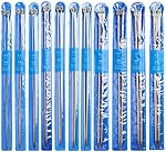 50pcs Knitting Needle Set, BetterJonny 35cm 2mm(B)-8mm(L) Straight Single Pointed Stainless Steel Sweater Needles Set with Needle Stoppers Flannel Bag Locking Stitch Makers Large-Eye Blunt Needles