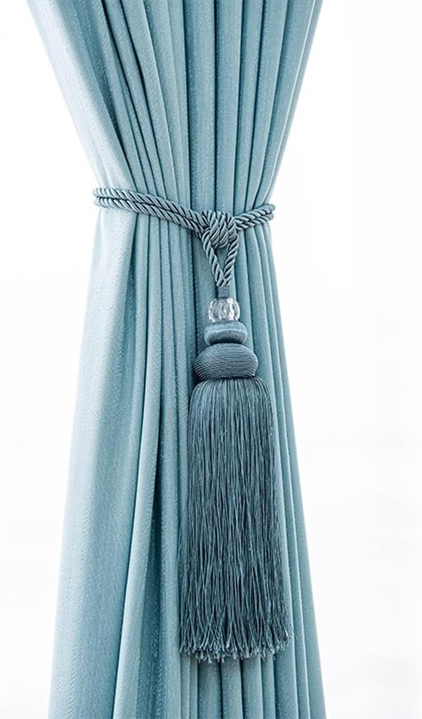 FMURY Curtain Storage with Three Ball Hanging Balls Curtain Straps and Straps