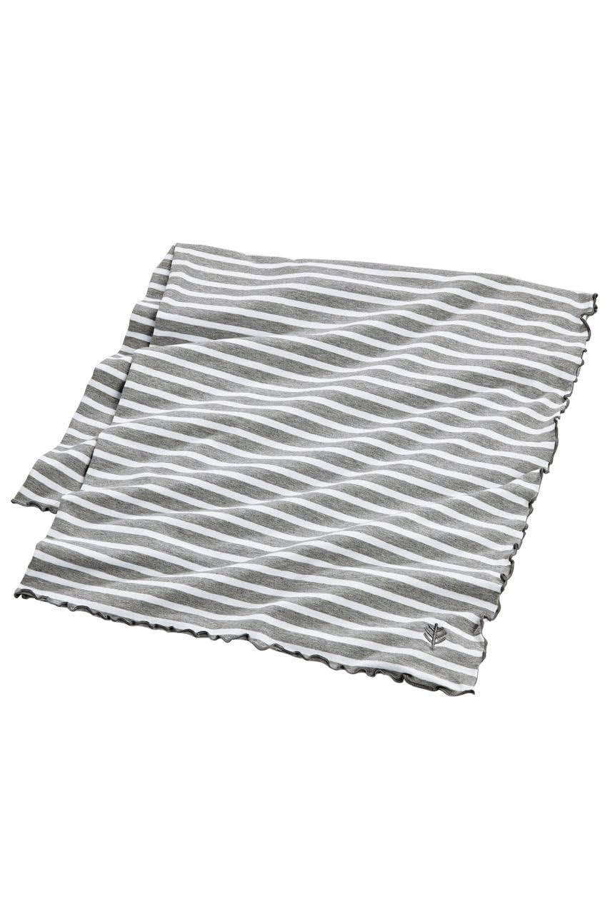 Unisex Sun Blanket - UPF 50+ Sun Protection - Savannah in Grey/White Stripe