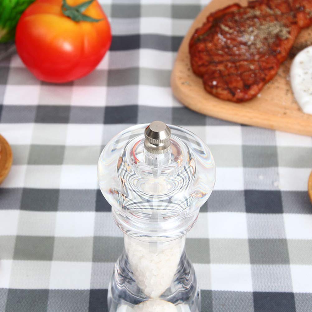 Zestaw młynków do soli i pieprzu, kuchenne młynki do przypraw, ceramiczne przybory do młynków idealnie nadają się do soli himalajskiej i pieprzowej, regulowane młynki do drobnych i grubych przypraw