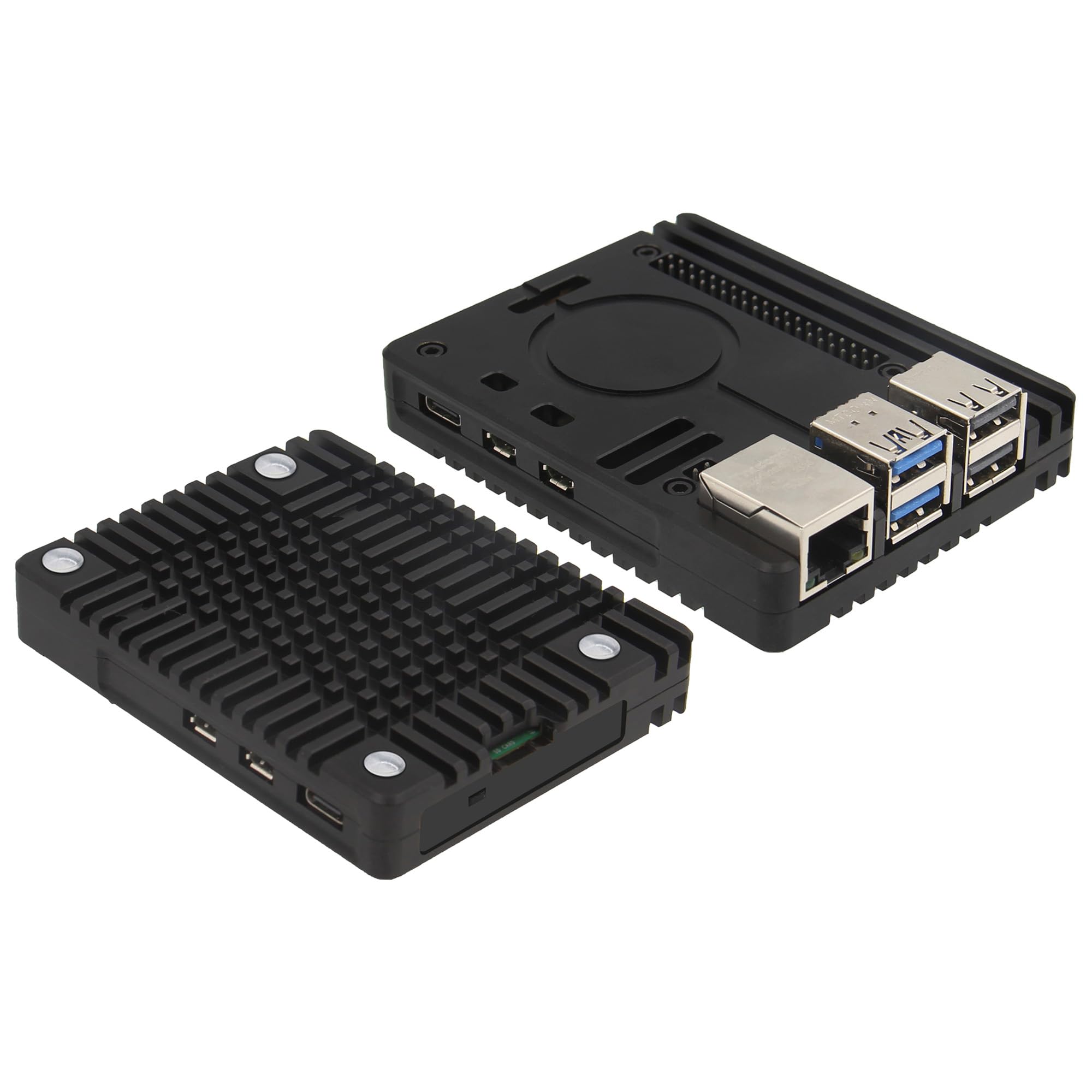 eleUniverse Ultra-Thin CNC Aluminum Passive Cooling Case for Raspberry Pi 5