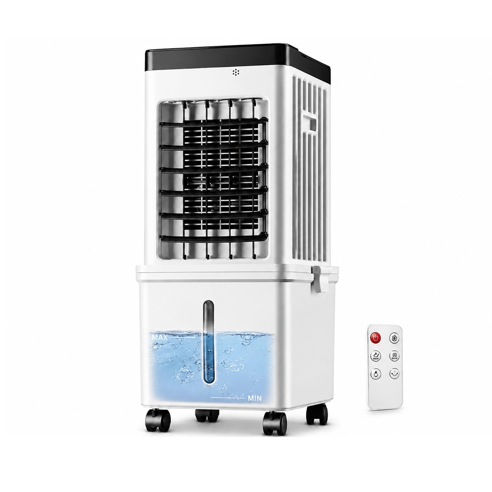 Zdmzr One Color Detachable Swamp Cooler, 90° Oscillating, Wheeled Evaporative Air Cooler