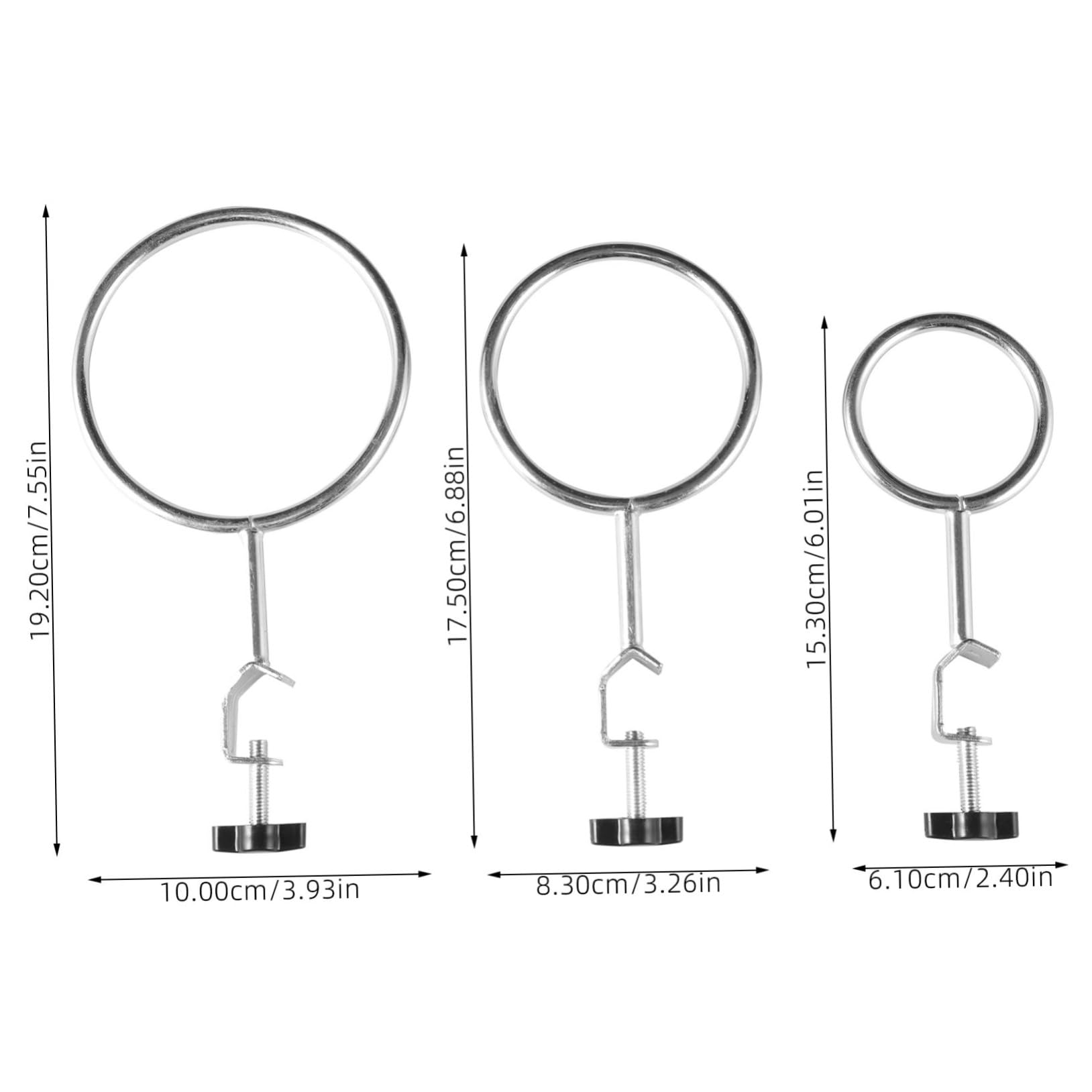 Gatuida 12pièces Support De Laboratoire Avec Pinces à Anneau Matériel De Chimie De Supports Pour Expériences Scientifiques Compris Moyen Et Anneau