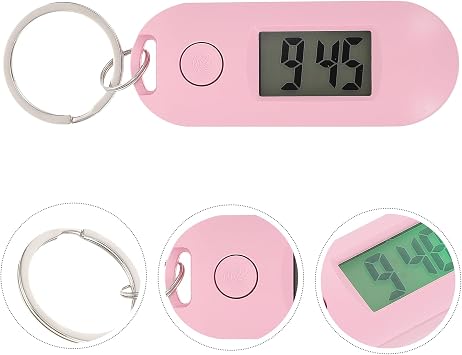 Accessories Key Fob Pocket Watch Key Fob Digital Watch Plastic Hanging Watch Pendant for Electronic Portable Watch Pink Gifts for Women