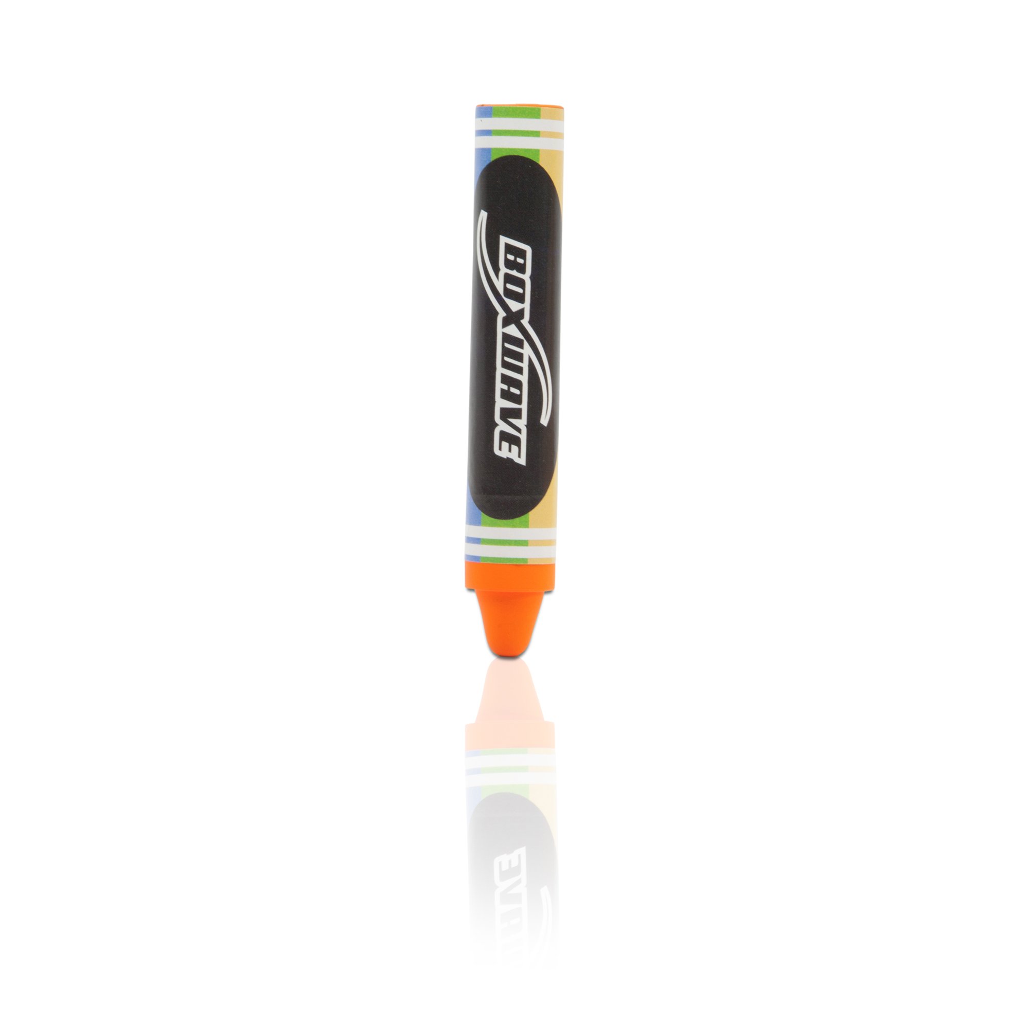 Stylus Pen for iPad (Stylus Pen by BoxWave) - KinderStylus, Crayon Shaped, Thick Kids Stylus for iPad, Apple iPad - Orange