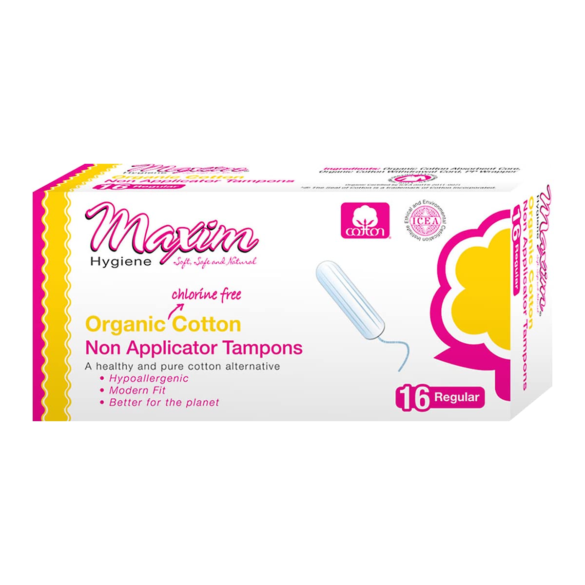 Organic Cotton Non-Applicator Tampon (1 Pack)