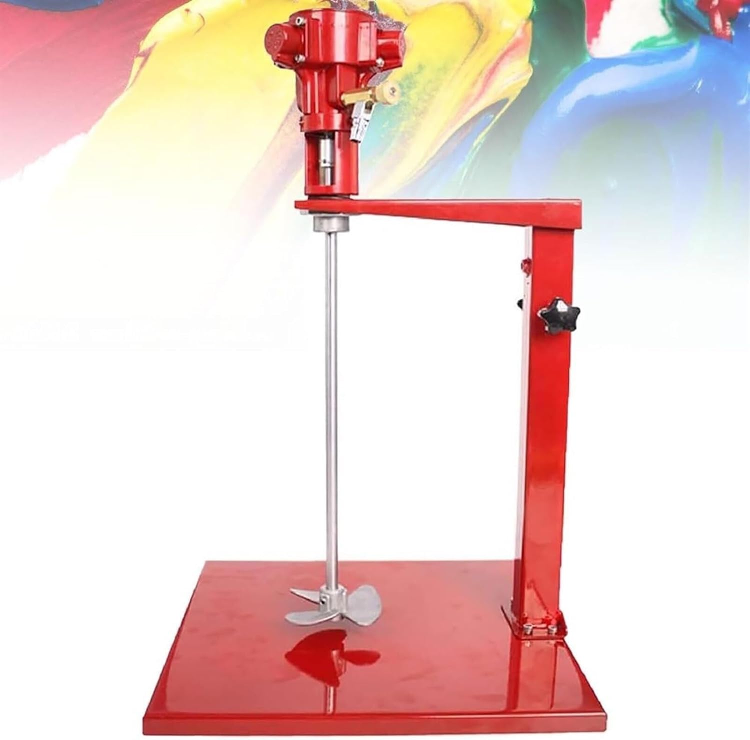 Pneumatic paint mixer, paint mixer, table top air agitator for paint coating viscous liquid ink