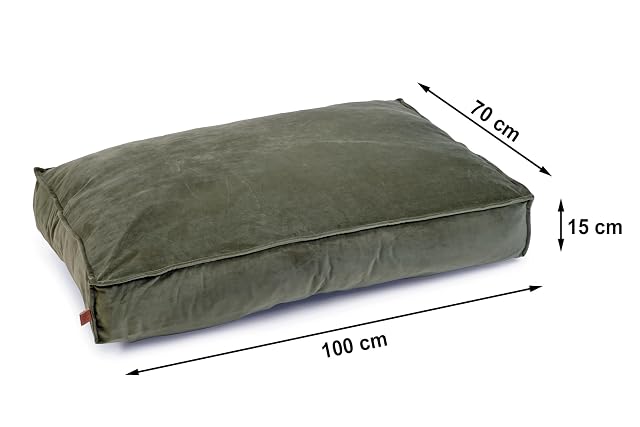 Foto 8 de 8 de Beeztees K&Bz Cama Perro Nalino, Verde, 100X70X15Cm 2000 g