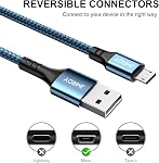 Micro USB Cable [2-Pack, 3.3ft] USB to Micro USB, Android Charger USB Cable Braided Fast Charging Cable Compatible with Samsung, Kindle, Android Phones, Galaxy S7 Edge, Moto G5, PS4