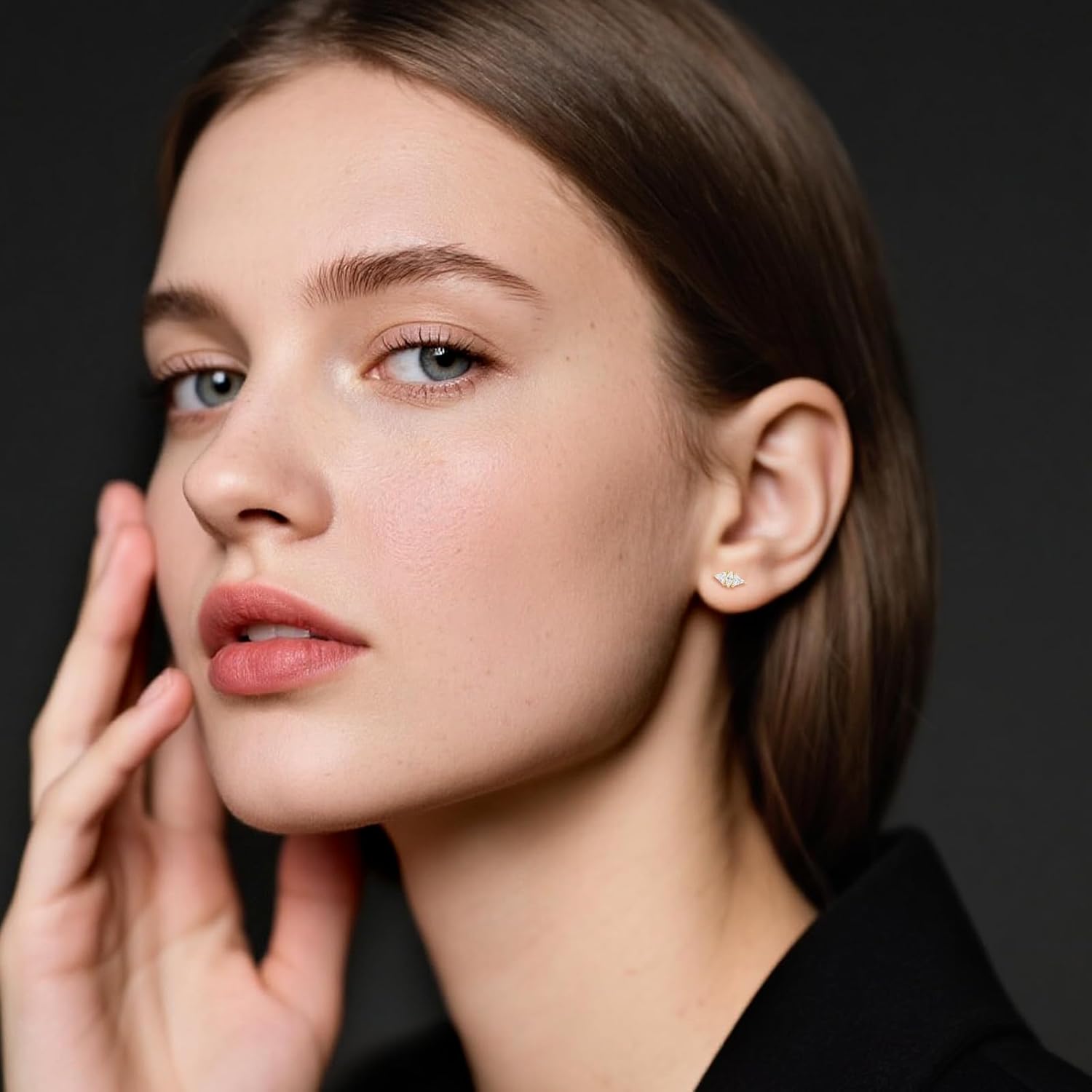 Limerencia Screw Back Earrings Hypoallergenic G23 Implant Grade Titanium Earrings Tragus 20G Helix Cubic Zirconia Studs F136 Titanium Piercing Post for Women Sensitive Ears - Image 2