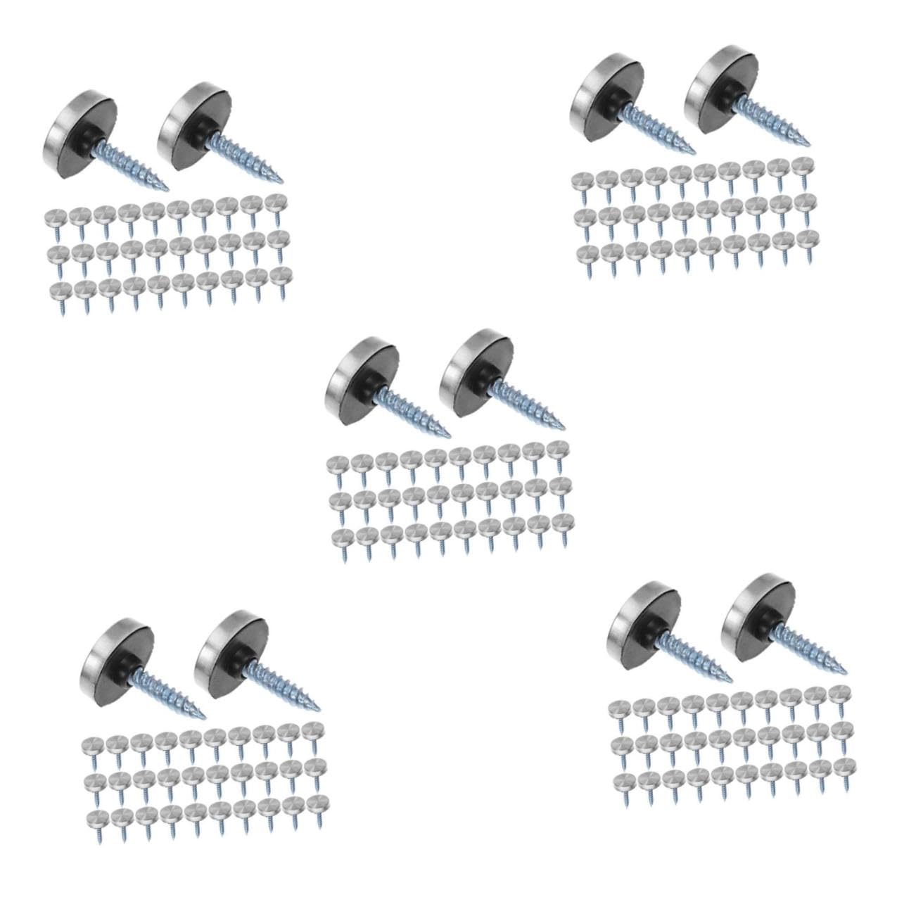 STOBAZA 5 Juegos Clavos Decorativos y Acero Inoxidable para Espejos Paneles