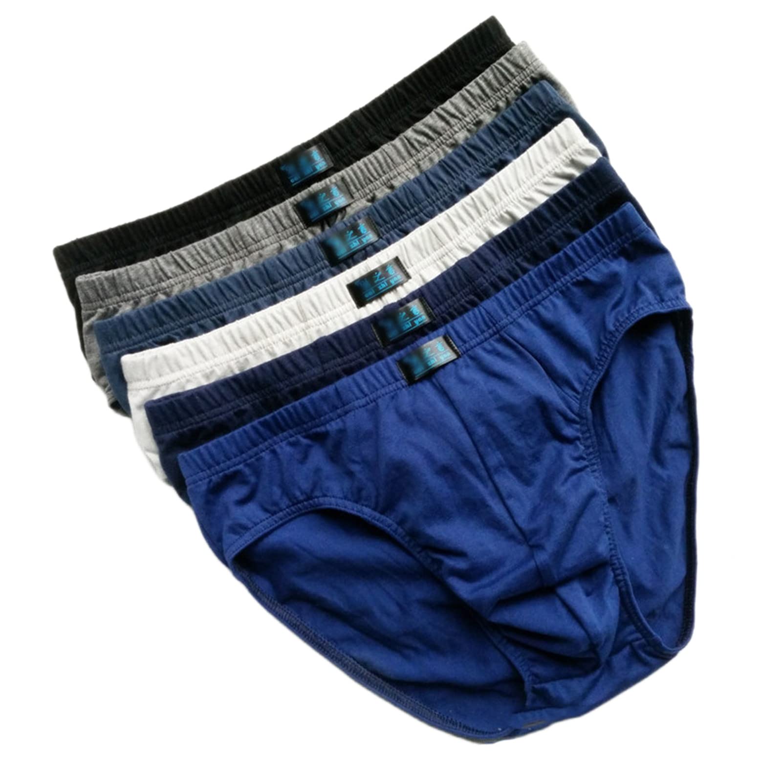 Slip Uomo Slip Maschili Biancheria Intima 6 Confezioni Mix-Colors