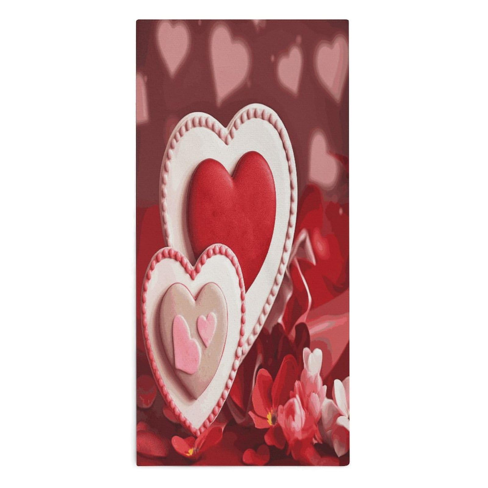 Btcowzrv Style Happy Valentine's Day Bath Towel Beach Towels Shower Towel
