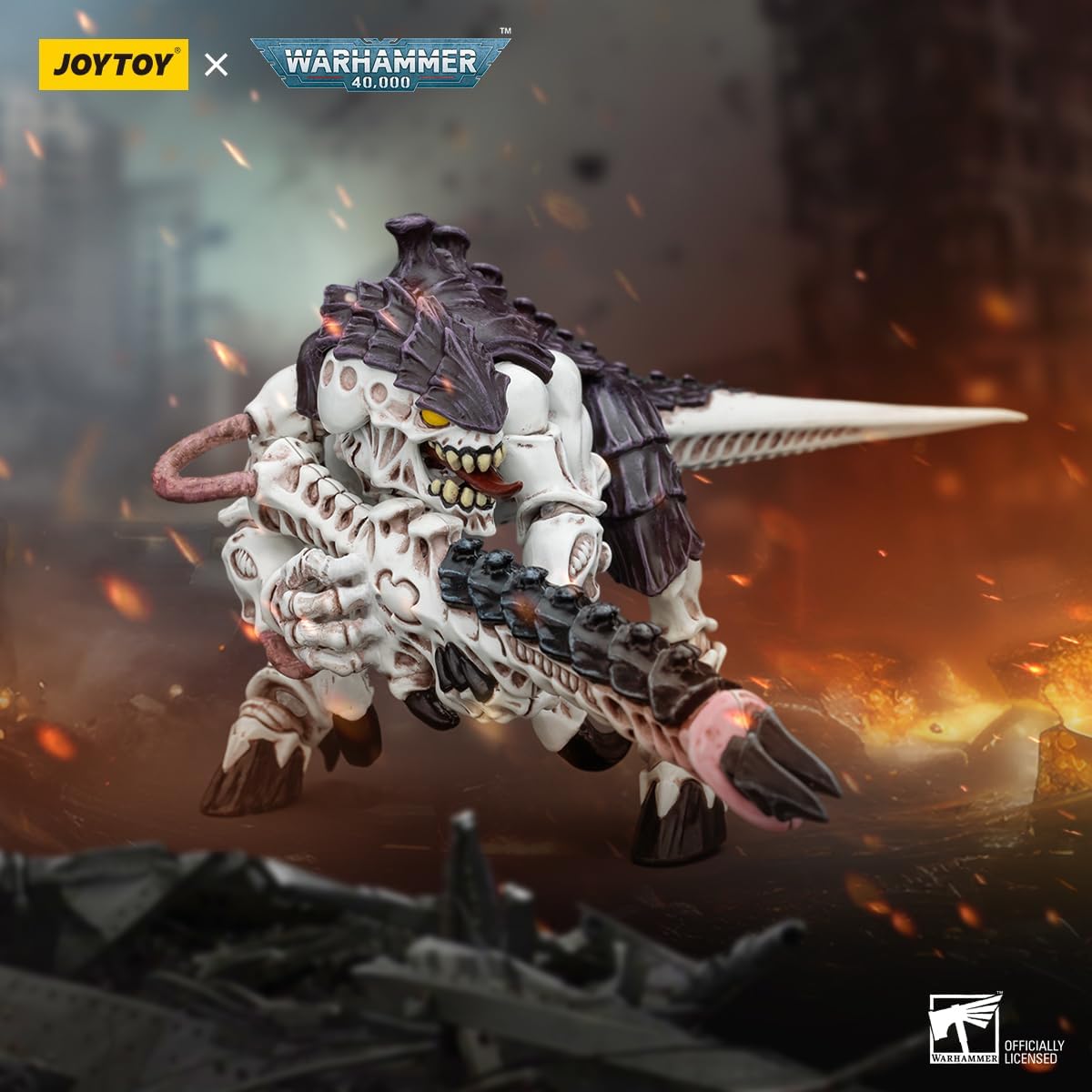 JOYTOY 1/18 Action Figures - Warhammer 40,000 Tyranids Hive Fleet Leviathan Termagant with Spike Rifle - 4‘’,Classic Character,Collectible,Age 15 and Above