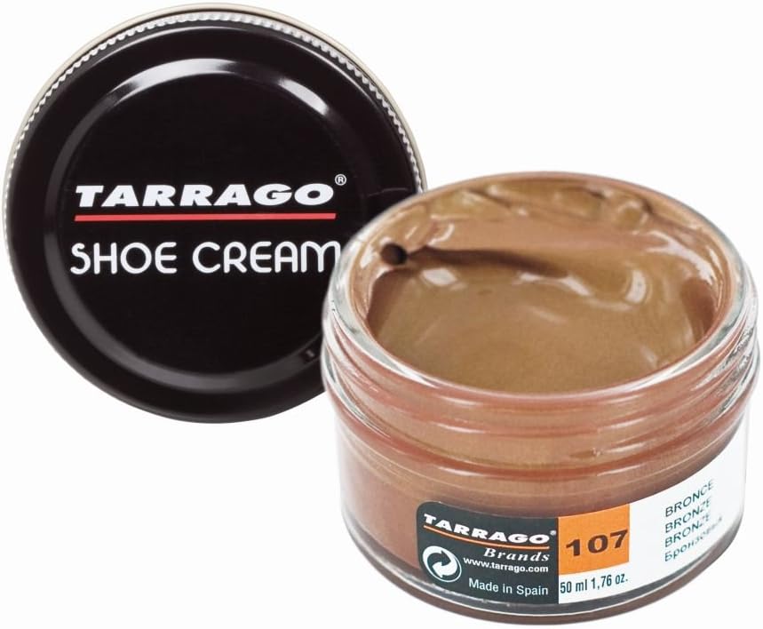 Tarrago Shoe Cream - Professional Shoe Polish with Carnauba wax to Re-Color and Polish - Over 100 Colors - 1.7Fl. Oz