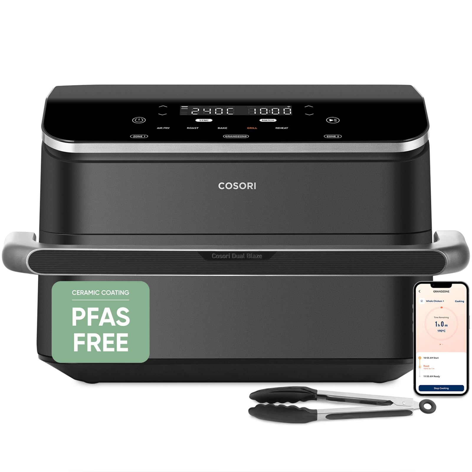 Cosori Smart Air Fryer 10L with App Control, Ceramic Coating, Family Size