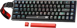 Redragon K631 PRO 65% 3-Modus Wireless RGB Gaming Keyboard 68 teclas Hot-Swap-fähig, compacto mecânico Tastatur Hot-Swap-fähig Free-Mod-PCB Socket, Custom Dragon Chant Linear Switches