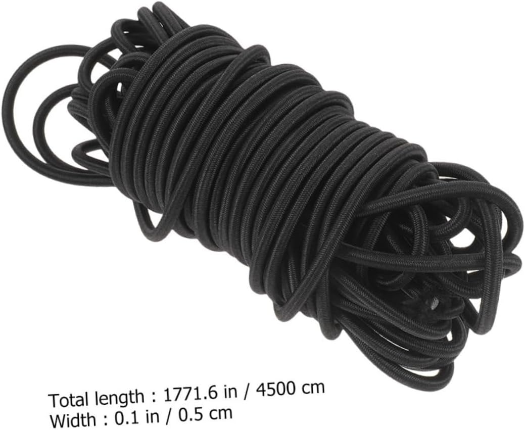 Uonlytech 1roll Round Elastic Cord Shoelaces Bungee Straps Cuff Laces for Stylish Sneakers