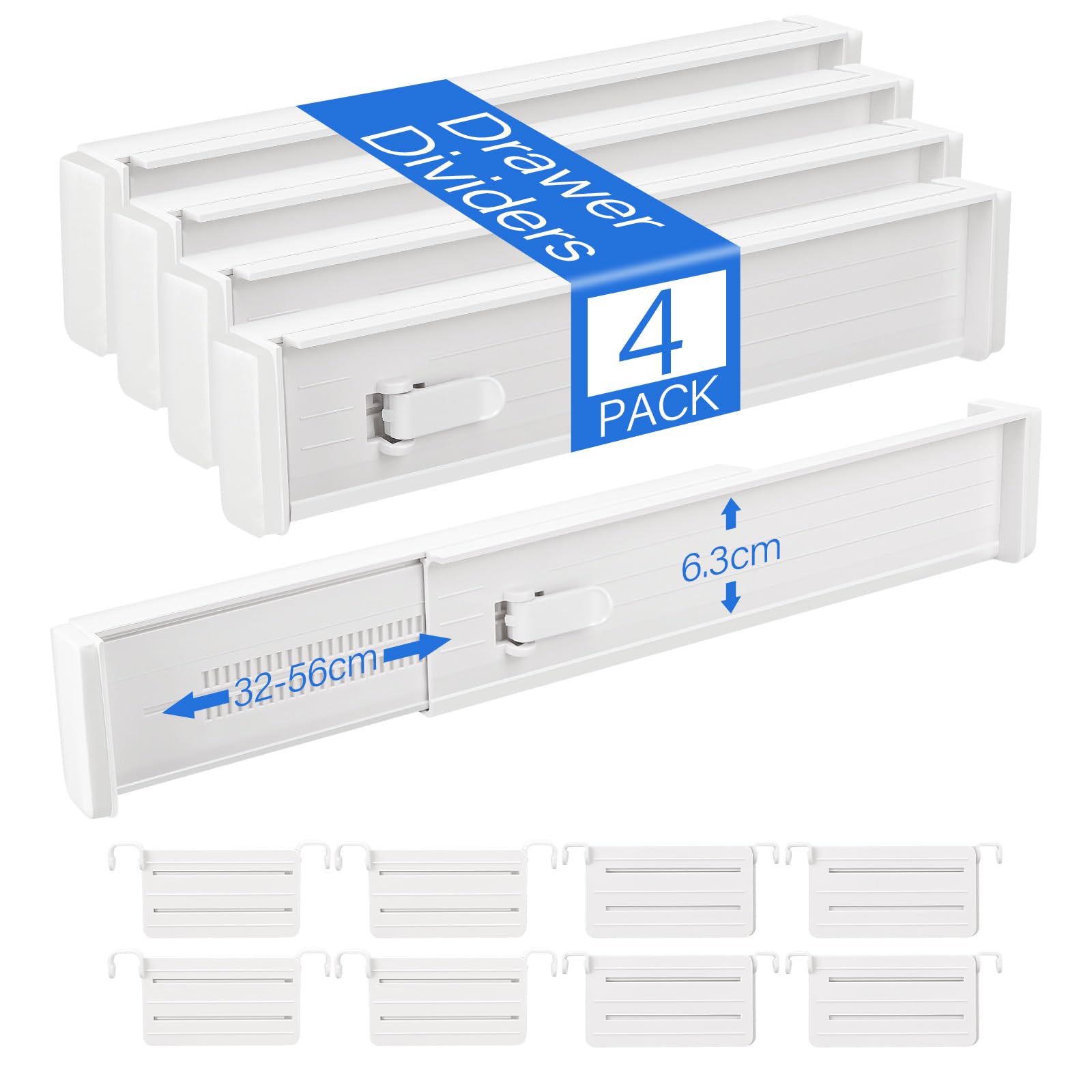 Lot De 12 Organisateur Tiroir Pour Commode Hemnes, Separateur De Tiroir