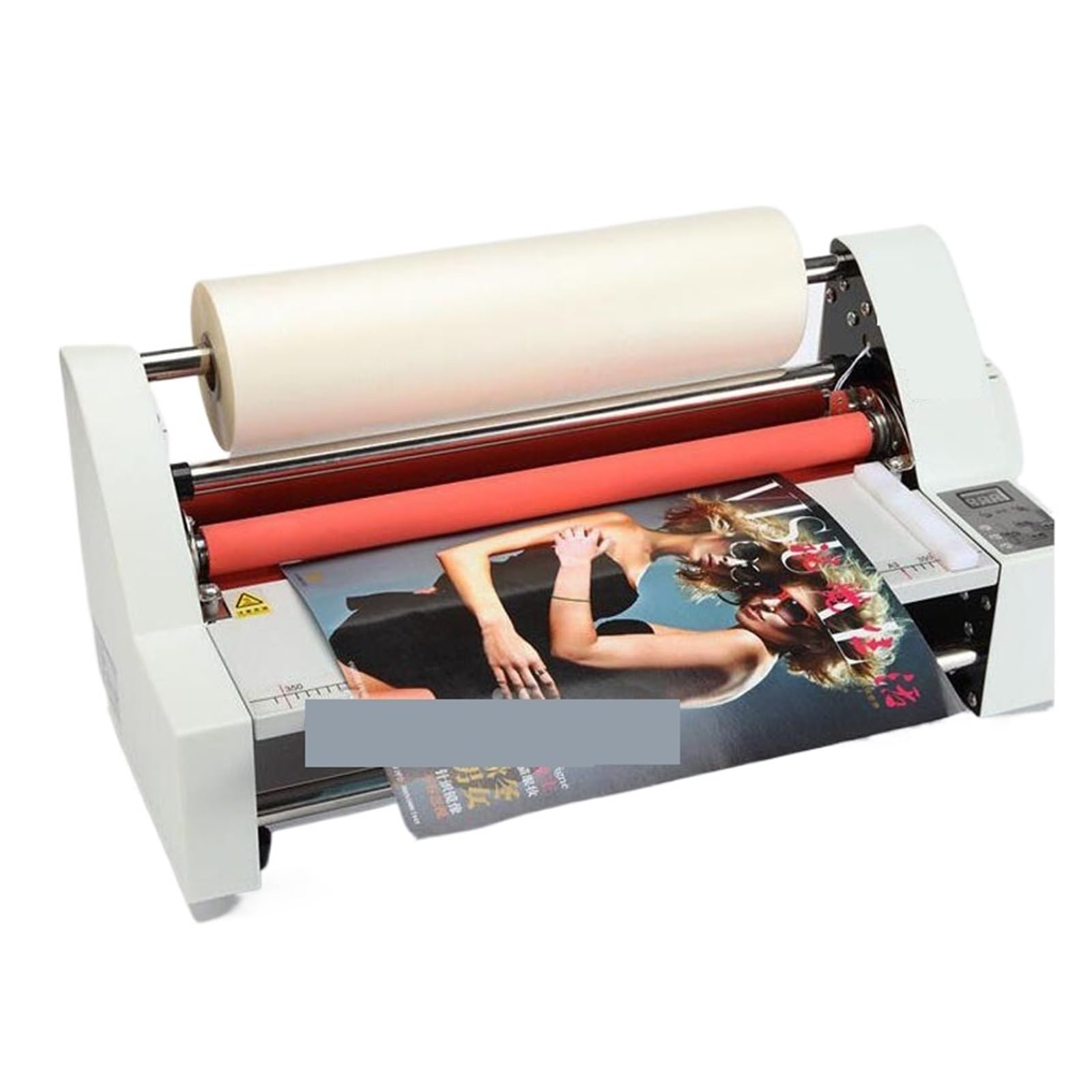 Plastificatrice A4, Laminatore for rotoli di pellicola V350 Formato A3 Macchina for laminazione a caldo a quattro rulli Controllo elettronico a temperatura Modalità singola e di riscaldamento per casa