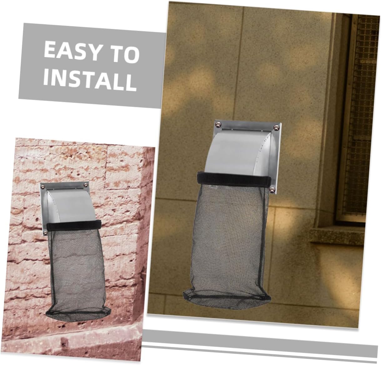 3pcs Outdoor Dryer Dust Bags Replacement Lint Trap for Drying Machine Easy Installation Lint Collector for Efficient Venting