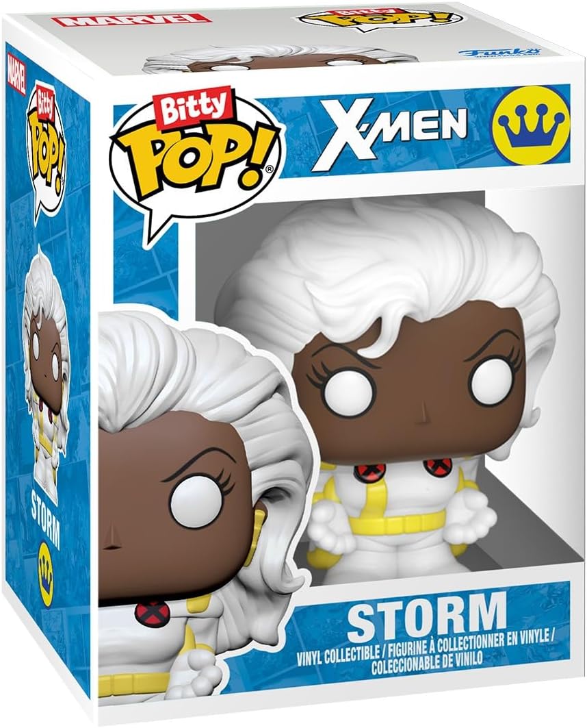 Funko Bitty Pop! X-Men: Rogue, Nightcrawler, Gambit, Storm and A Surprise Mystery Mini Figure - 0.9 Inch (2.2 Cm) Collectable - Stackable Display Shelf Included - Gift Idea - Cake Topper - Image 4