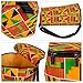 African Kente Print Djembe Bag Backpack Style 12