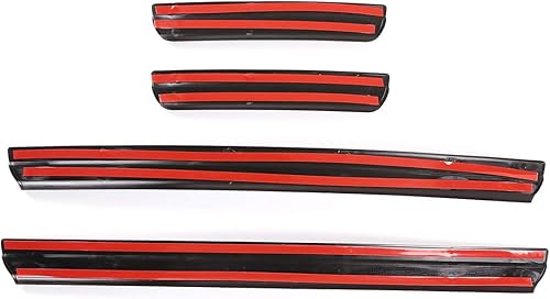 Miniatura 7 de ABS 4 unids umbral de la puerta trasera Scuff Plate Guards Trim para Land Rover Discovery Sport 2019 2020 (azul)