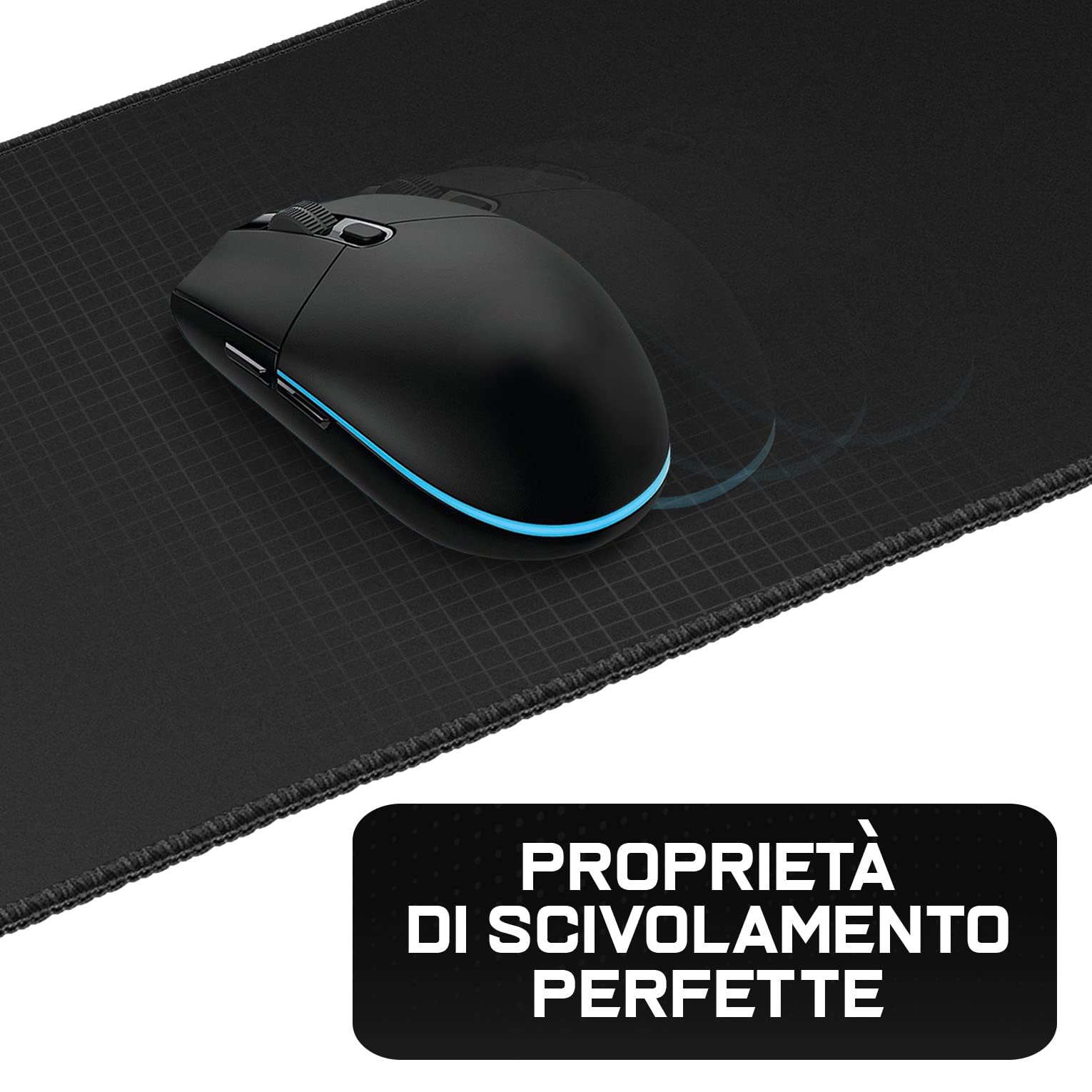 SIDORENKO XXL Gaming Mousepad 900 x 400 mm Antiscivolo Nero Tappetino Mouse