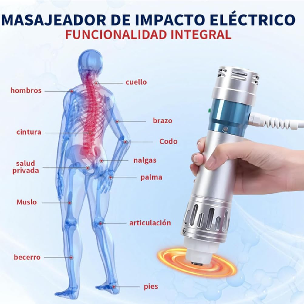 BCBKD Macchina Terapia Ad Onde D'urto Extracorporee, Macchina Professionale Terapia Ad Onde D'urto Extracorporee Elettromagnetiche Eswt ED, Massaggiatore per Il Sollievo dal Dolore