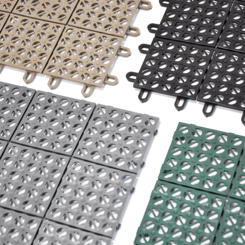 MultiFlex Piastrelle Drenanti 30x30 cm Set 22 Pezzi per Esterni 2 m² Verde