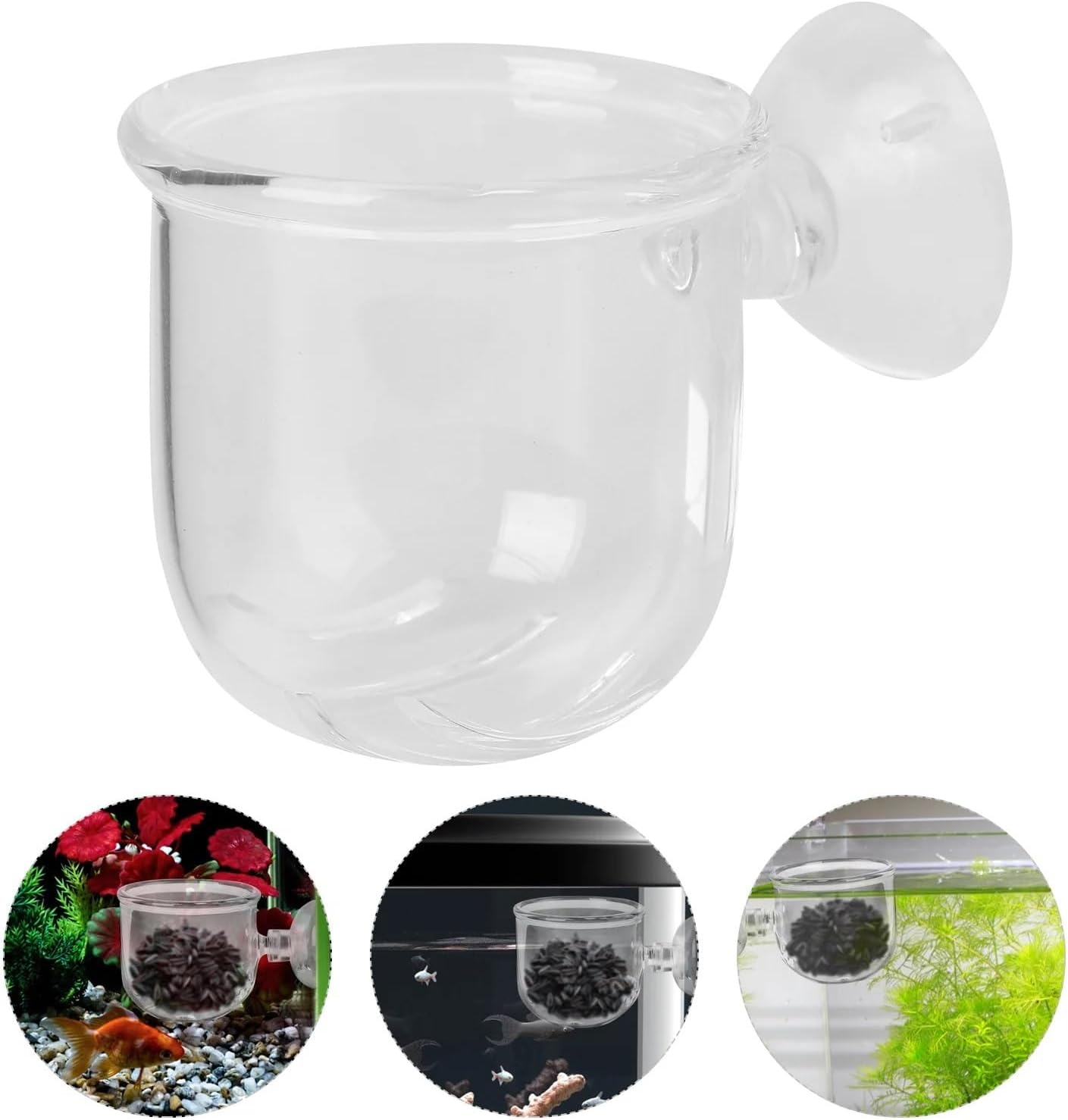 Shrimp Feeding Dish 5Pcs Fish Tank Feeder Aquarium Device Durable Material Adsorbent Design Easy Clean Space Saving Multi Functional for Aquariums Garden Indoor Decor