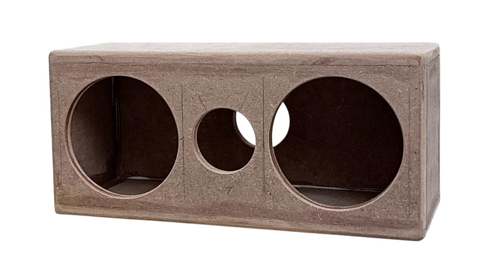 1 Pcs 10 MM Double 4 inch & Single 2 in Center Speaker Box