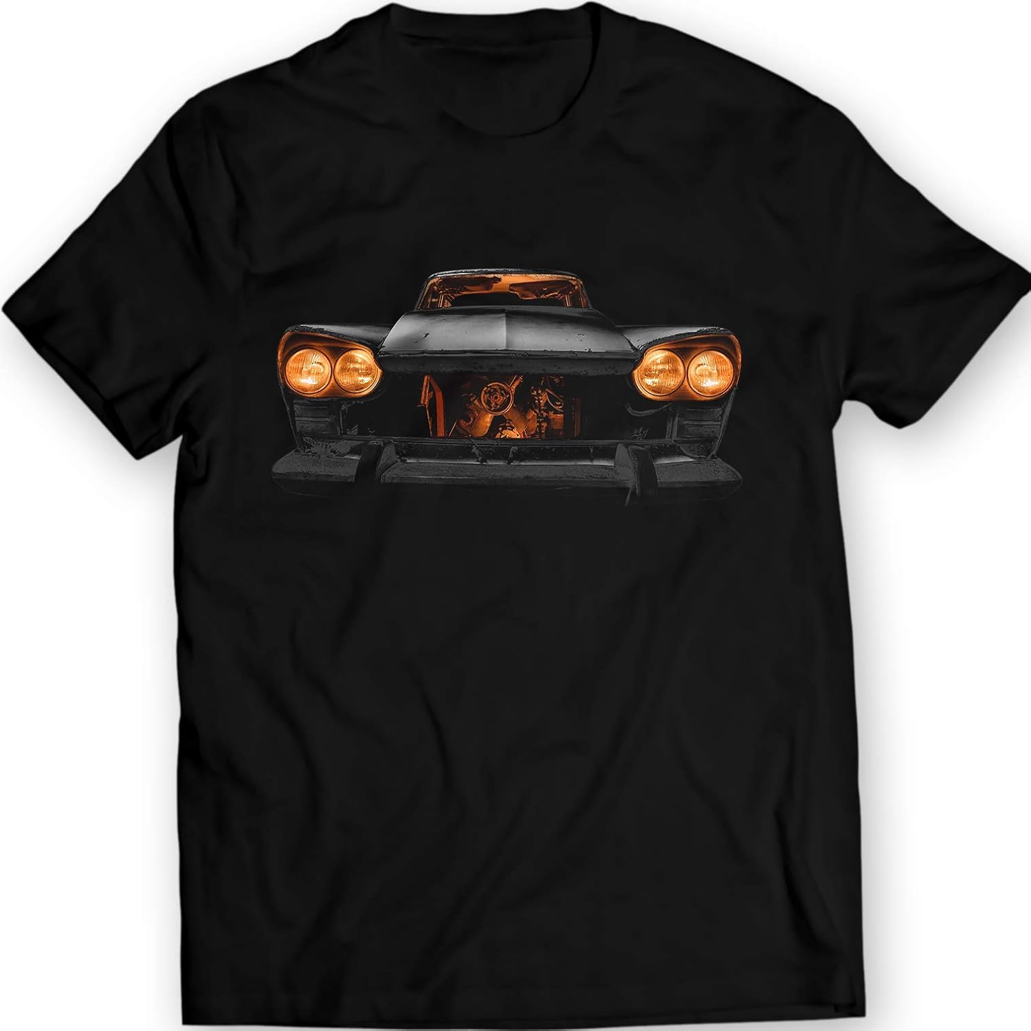 Retro 1980s Horror-Inspired Classic Car Graphic T-Shirt