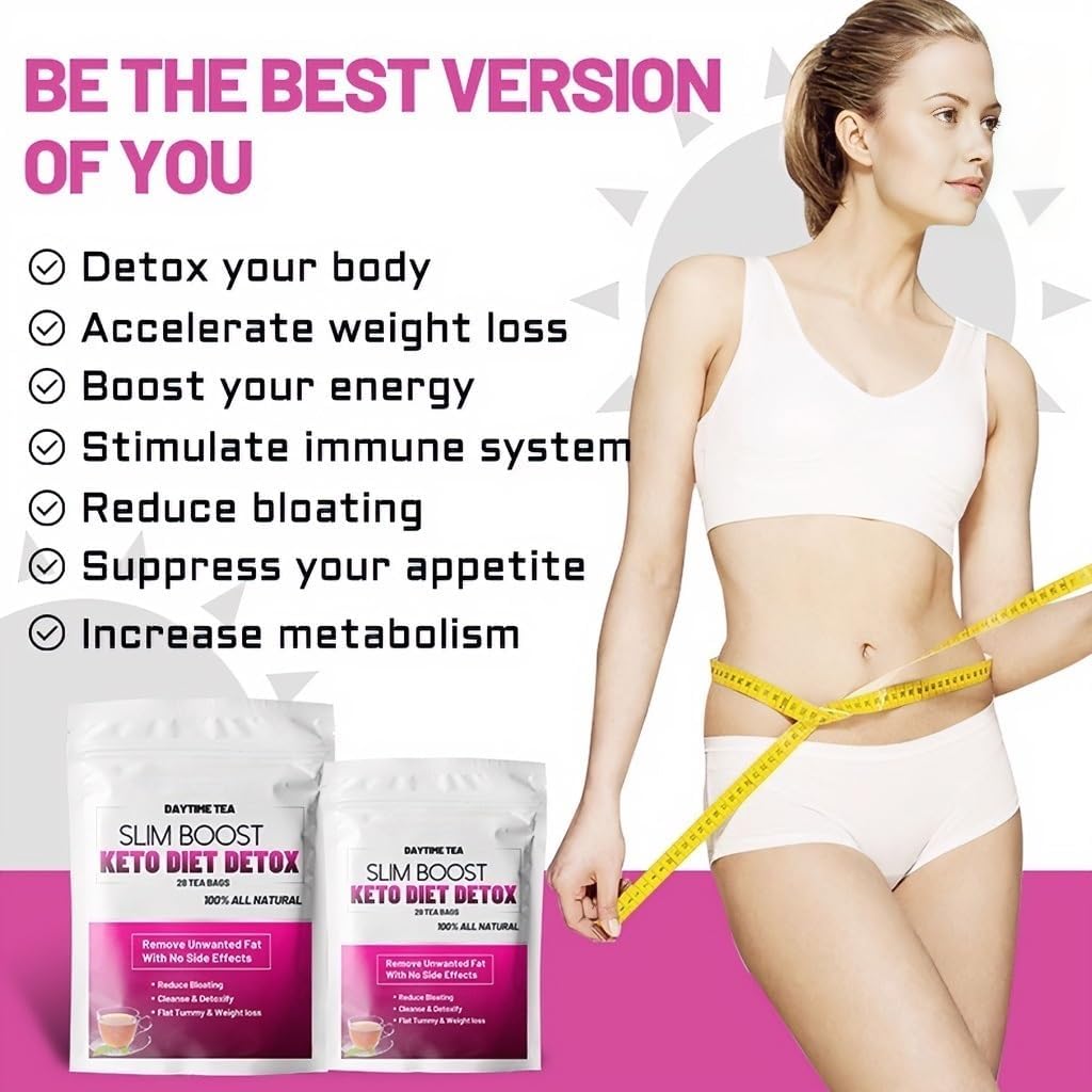 ハーブスリミングティーバッグ - 3g&times;28袋入り、減量、脂肪燃焼、デトックスのための昼用ティー(3PCS)