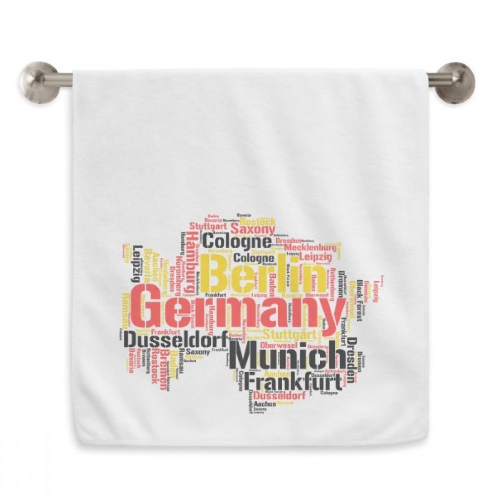 Serviettes moelleuses carte Allemagne cadeau idéal 13 x 29 inch