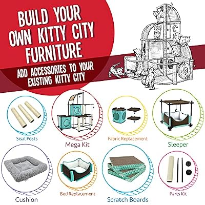Kitty City Cube and Platforms (Textile Replacement)