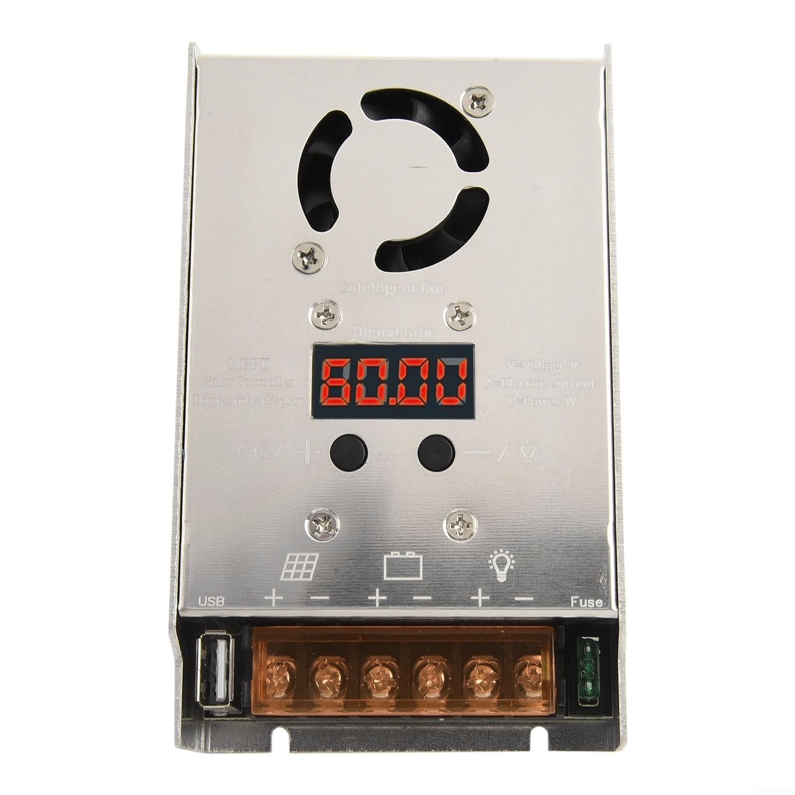 Controller MPPT in alluminio da 600 W per sistema da 12 V e 24 V