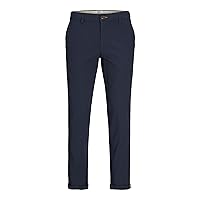 Jack & Jones Male Chino Pantaloni Slim Fit Chino, Blazer Blu Marine