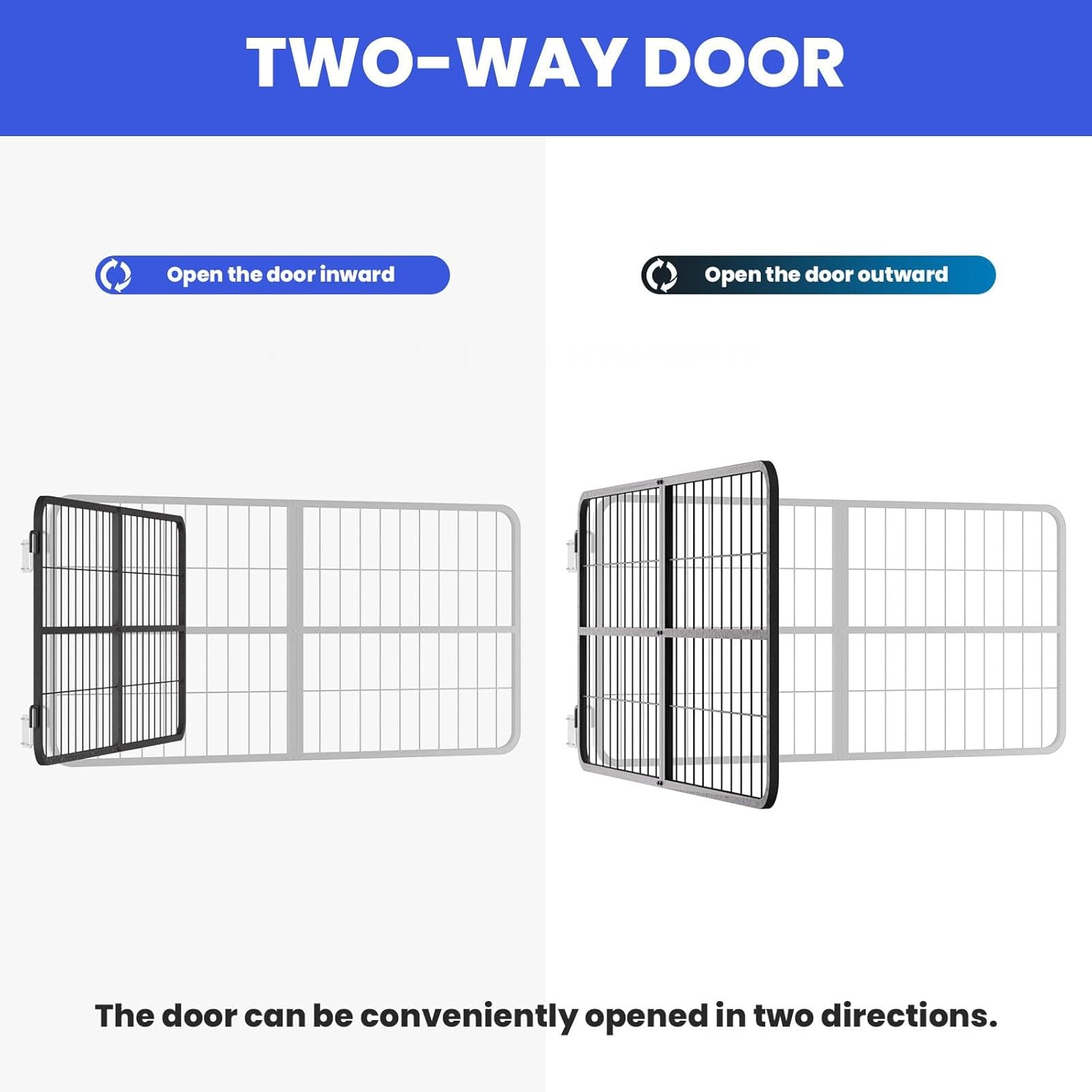 Heavy Duty Horse Stall Door, 48x 24 Horse Stall Gates, Stall Guards for Horse& Horse Shelter Safe, Durable, Easy to Install