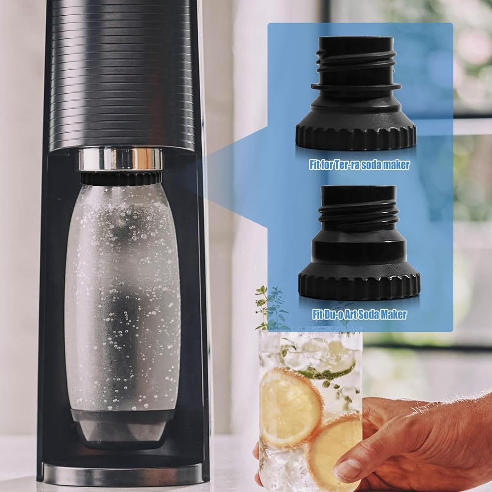 Adattatore Per Bottiglie Di Vetro Soda Stream - Per Bottiglie Crystal 0,7L, Connessione Rapida - Foto 11