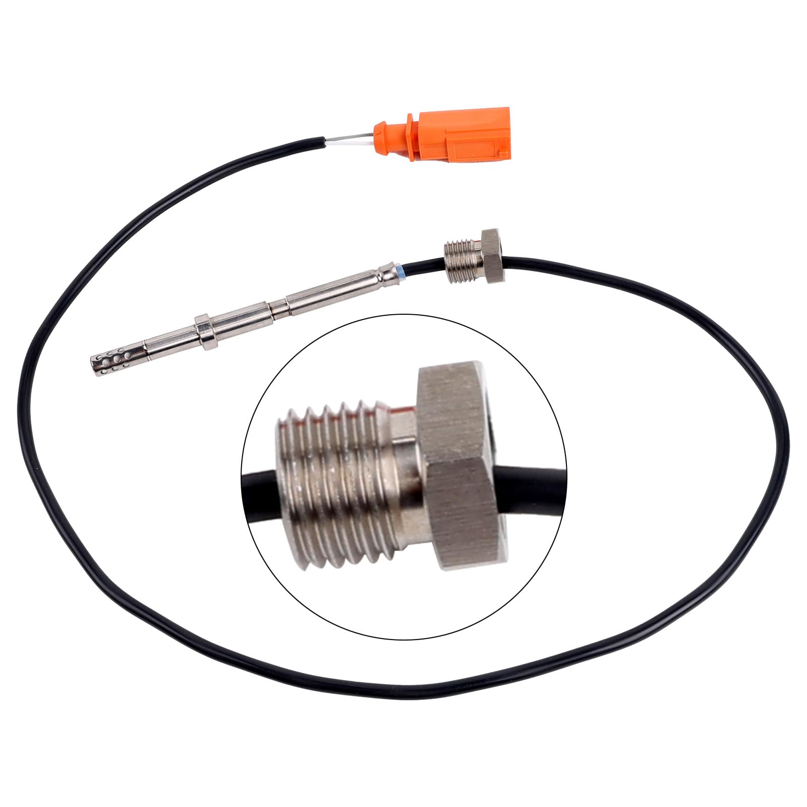 Sensor de temperatura de gases de escape 03K906088B. Reemplazo del sensor de temperatura de gases de escape para Transporter T5 T6 Multivan V VI CAA 03L906088HH 03L906088BQ.