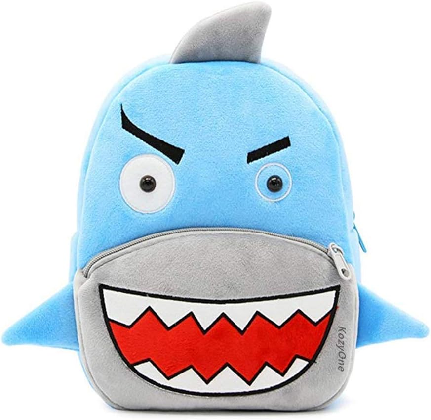 Cute Animal Cartoon Backpack School Bag, for Toddler Children Boys Girls, 2-5 Years Old, Perfect Gift for Kids, Children, Unisex (Shark)